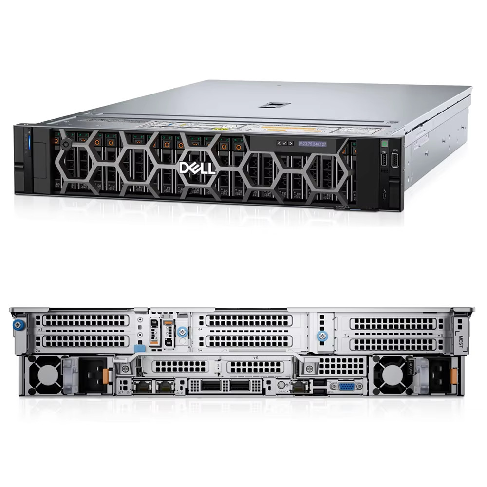 Poweredge R7625 AMD EPYC 9554 2U Rack Server SSD Sabit sürücü ve ...